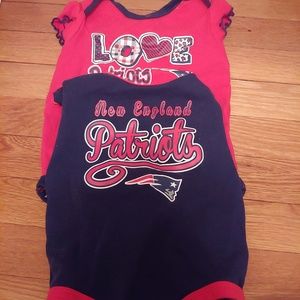 Baby girl patriots onesies